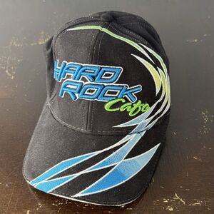 Hard Rock Cafe Myrtle Beach Strap Back Hat Black Blue Green Logo The Game USA